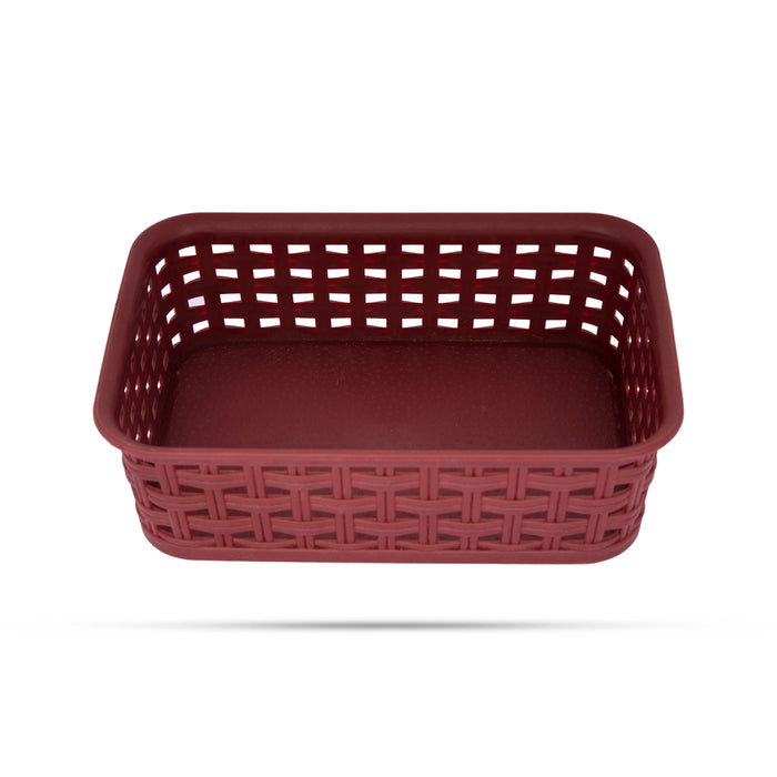 Storage Basket | Plastic Basket/ Fruits Basket/ Rectangle Shape Kitchen Basket for Home