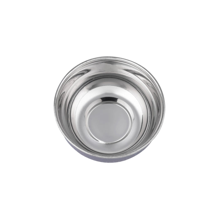Stainless Steel Bowl with Plastic Lid - 3 x 6 Inches | Stainless Steel Cup for Home - Kitchen