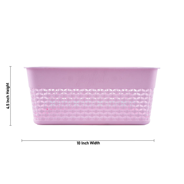 Kitchen Basket - 4.5 x 10 Inches | Storage Basket/ Plastic Basket for Home