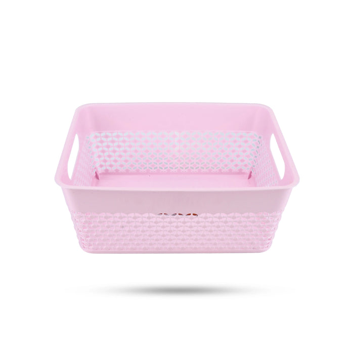 Storage Basket - 4 x 9 Inches | Fruits Basket/ Plastic Basket/ Kitchen Basket for Home