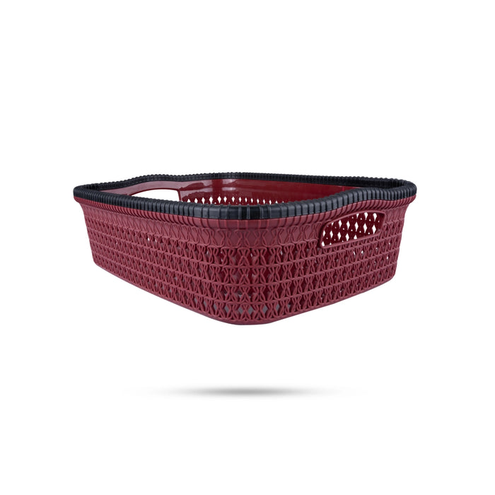 Kitchen Basket - 4 x 14 Inches | Rectangle Shape Storage Basket/ Plastic Basket/ Marriott Basket for Home