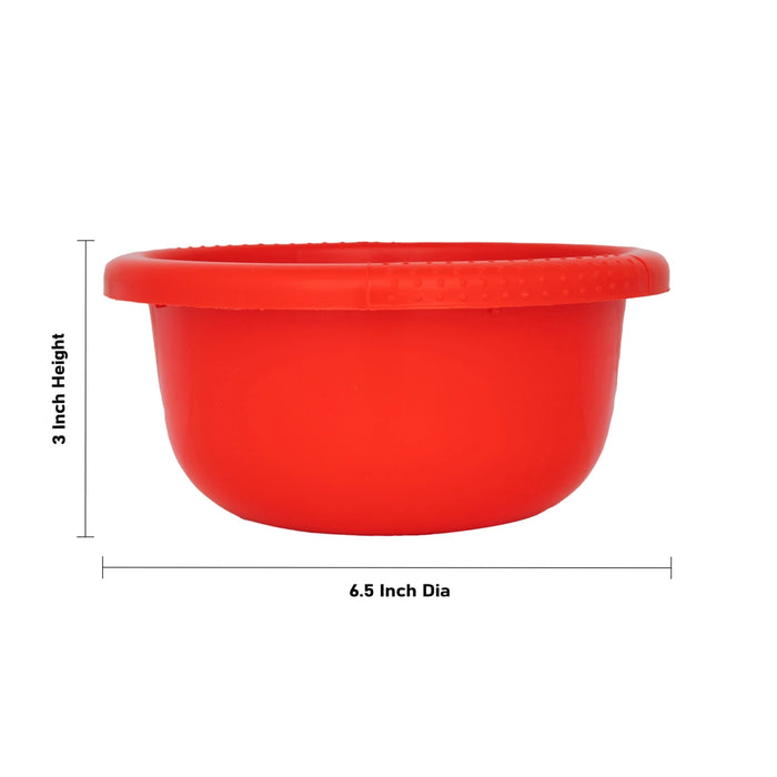 Plastic Bowl - 3 x 6.5 Inches | Plastic Cup for Home