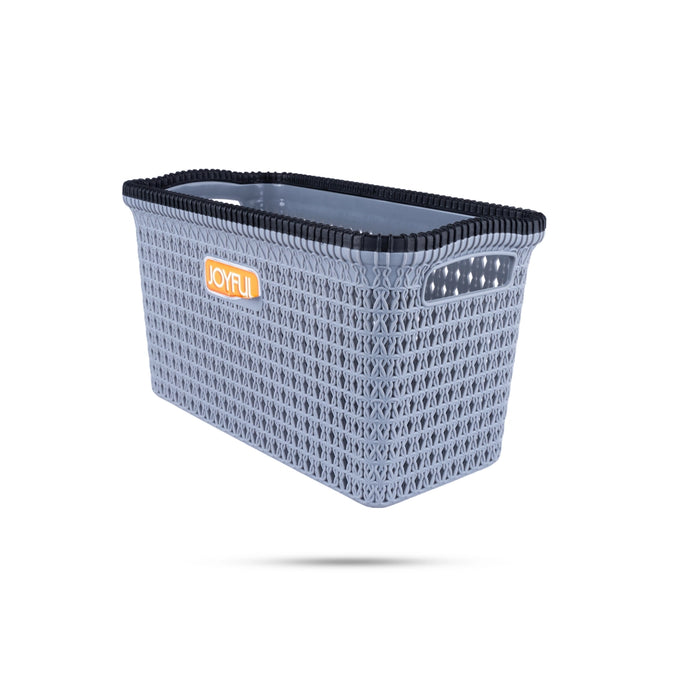 Storage Basket - 5.5 x 10 Inches | Plastic Basket/ Fruits Basket/ Marriott Basket/ Kitchen Basket for Home