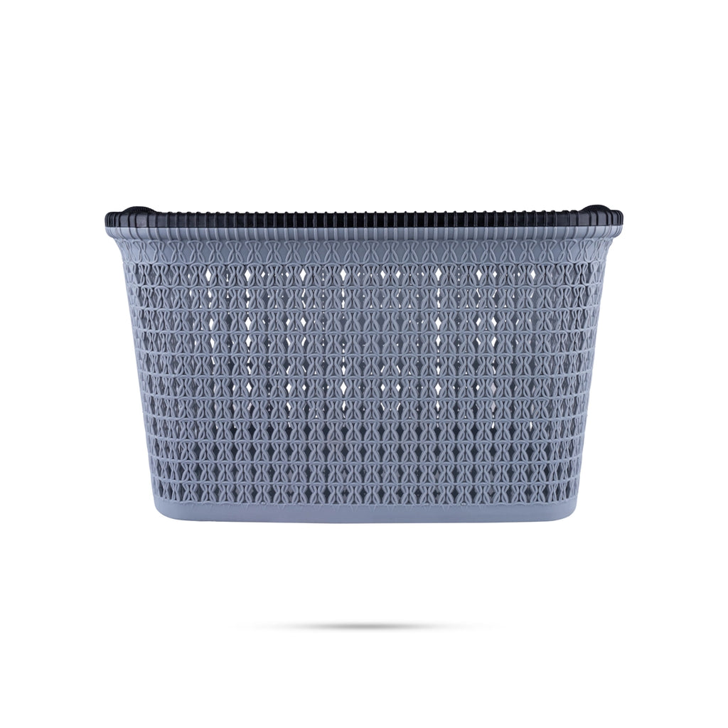 Storage Basket - 9 x 14 Inches | Plastic Basket/ Fruits Basket/ Marriott Basket/ Kitchen Basket for Home