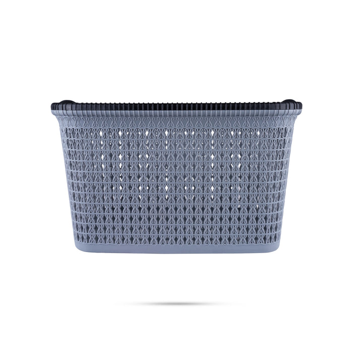 Storage Basket - 9 x 14 Inches | Plastic Basket/ Fruits Basket/ Marriott Basket/ Kitchen Basket for Home