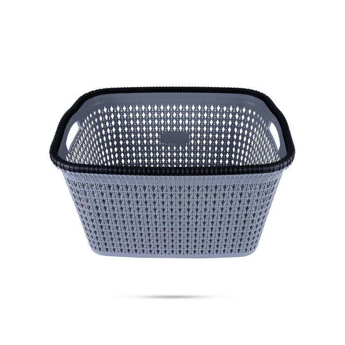 Storage Basket - 9 x 14 Inches | Plastic Basket/ Fruits Basket/ Marriott Basket/ Kitchen Basket for Home