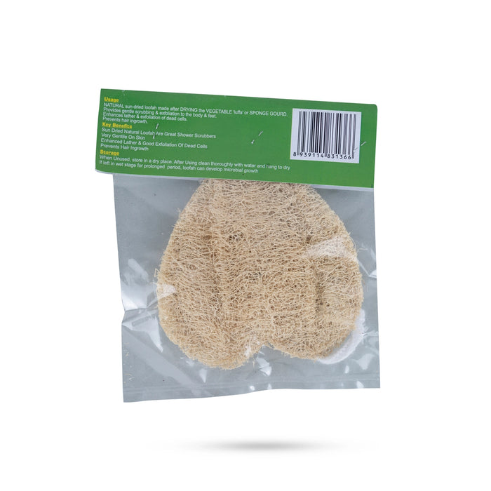 Sun Dried Loofah Scrubber | Natural Body Scrubber/ Heart Shape Sun Dried Loofah Bath Scrubber - Body Care