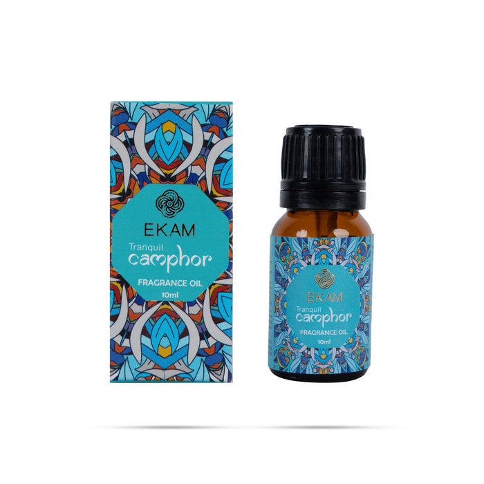 Ekam Fragrance Oil - 10 ml | Camphor Perfumed Oil/ Scented Oil/ Home Diffuser Oil For Long Lasting Room Aroma - Room Freshener