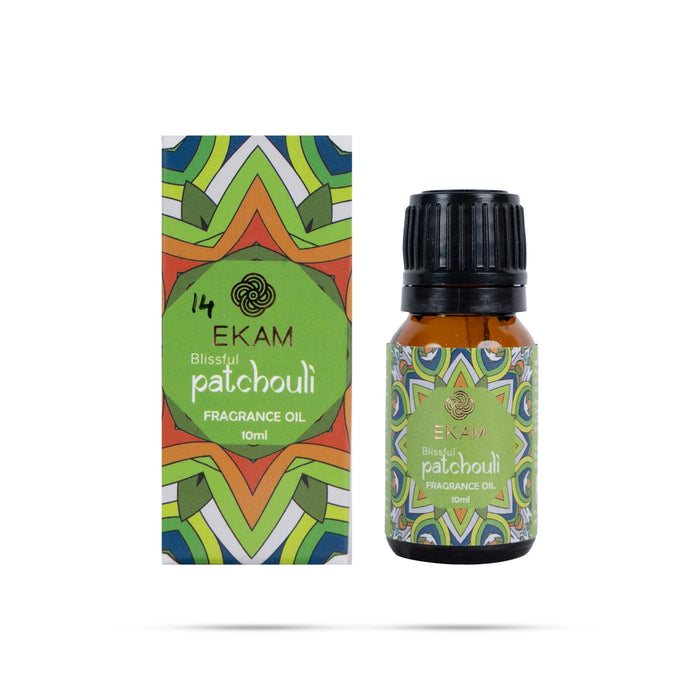 Ekam Fragrance Oil- 10 ml | Patchouli Perfumed Oil/ Scented Oil/ Home Diffuser Oil For Long Lasting Room Aroma - Room Freshener