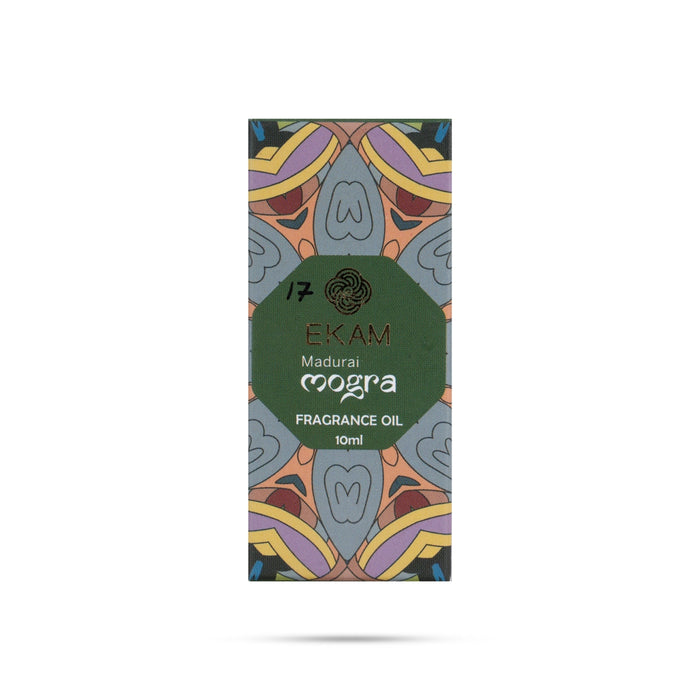 Ekam Fragrance Oil - 10 ml | Mogra Perfumed Oil/ Scented Oil/ Home Diffuser Oil For Long Lasting Room Aroma - Room Freshener