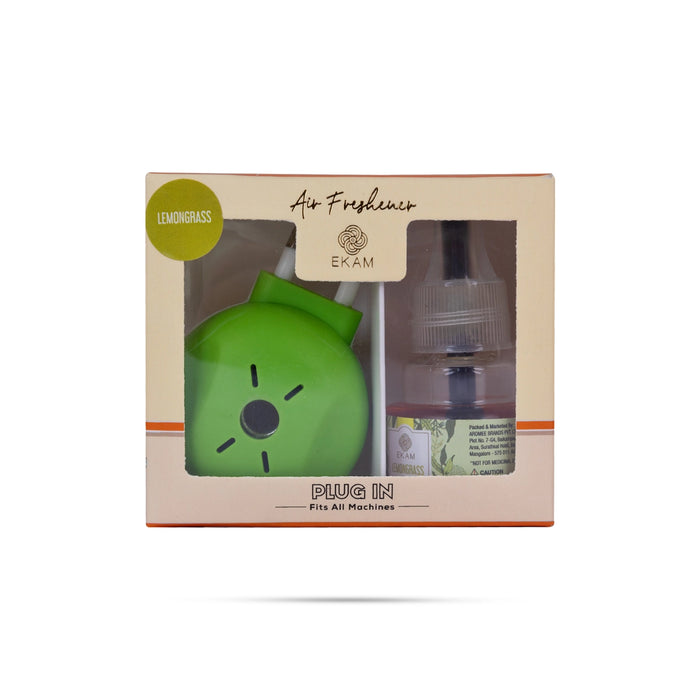Plug In Air Freshener | Plug In Scent/ Ekam Room Freshener/ Ekam Lemongrass Scent For Home Fragrance - Room Freshener