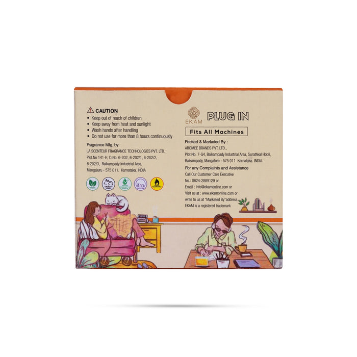 Plug In Air Freshener | Plug In Scent/ Ekam Room Freshener/ Ekam Lemongrass Scent For Home Fragrance - Room Freshener