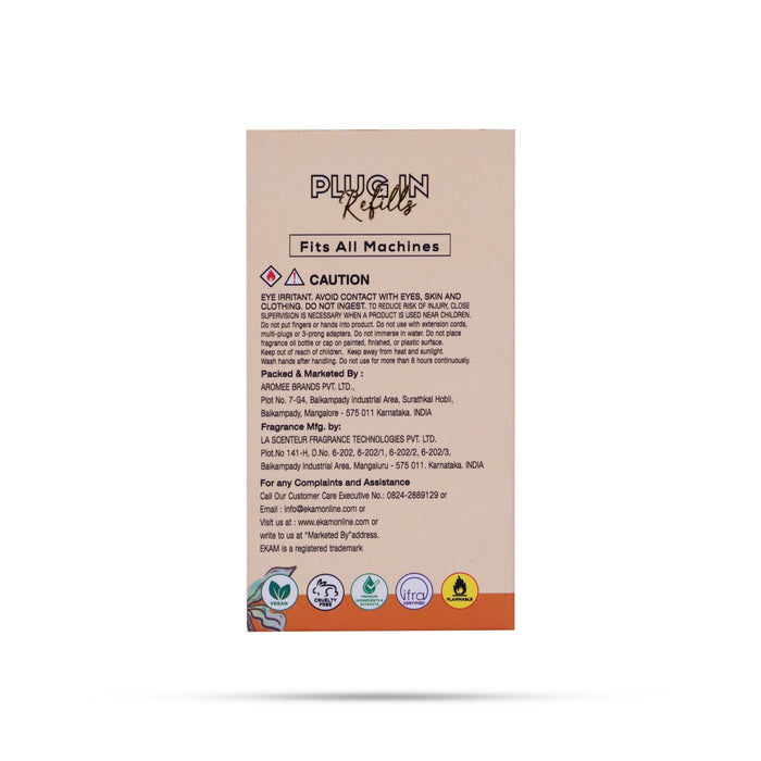 Ekam Air Freshener Oil - 45 ml | Plug In Refill Oil/ Room Freshener/ Noir Perfumed Oil For Home Fragrance - Room Freshener