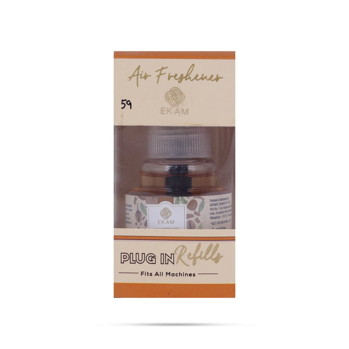 Ekam Air Freshener Oil - 45 ml | Plug In Refill Oil/ Room Freshener/ Mahogany Perfumed Oil For Home Fragrance - Room Freshener