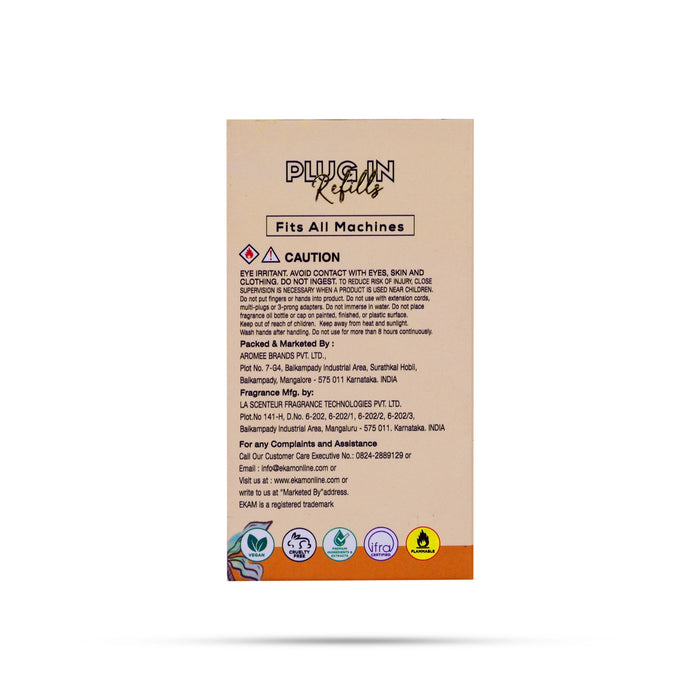 Ekam Air Freshener Oil - 45 ml | Plug In Refill Oil/ Room Freshener/ Cologne Perfumed Oil For Home Fragrance - Room Freshener
