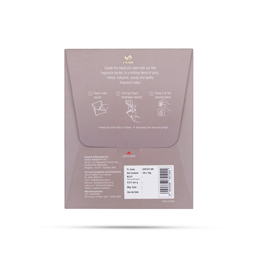 Premium Air Freshener Sachet- 10 Gms | Noir Room Freshener/ Home Fragrance For Wardrobes & Compact Room Spaces - Room Freshener