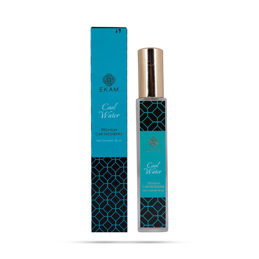 Ekam Premium Car Freshner - 50ml | Cool Water Car Air Freshener/ Car Fragrance/ Car Perfume For Pleasant Drive - Car Stand & Car Accessories