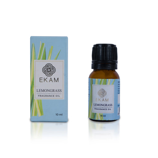Ekam Fragrance Oil - 10 ml | Lemon Grass Perfumed Oil/Scented Oil/Home Diffuser Oil For Long Lasting Room Aroma - Room Freshener