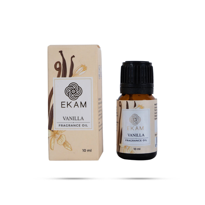 Ekam Fragrance Oil - 10 ml | Vanilla Perfumed Oil/ Scented Oil/ Home Diffuser Oil For Long Lasting Room Aroma - Room Freshener