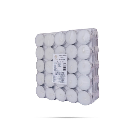 Unscented T Light Candle Set - Pack Of 100 | Tea Light Candle/ Unscented Candles For Events & Festive Decor - Candles