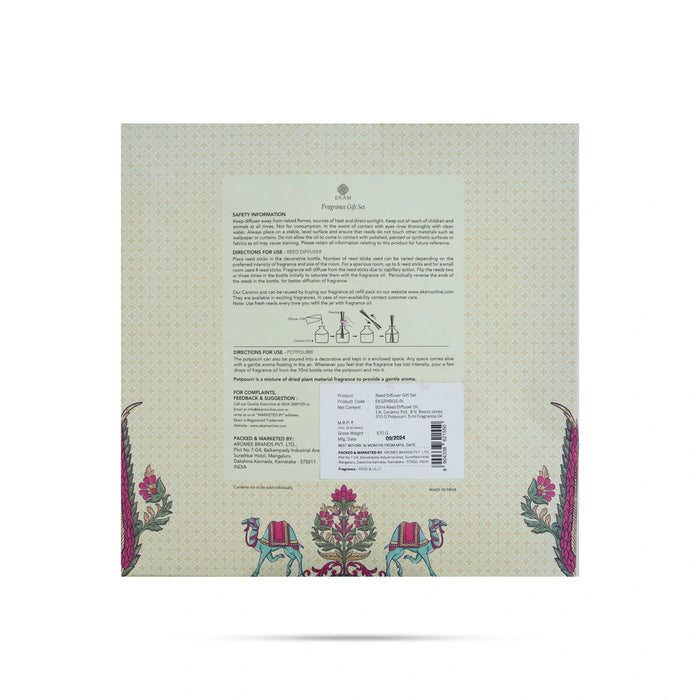 Home Fragrance Gift Set | Rose & Lilly Room Freshener/ Perfumed Oil/ Aroma Diffuser Oil For Gifting Delight - Room Freshener