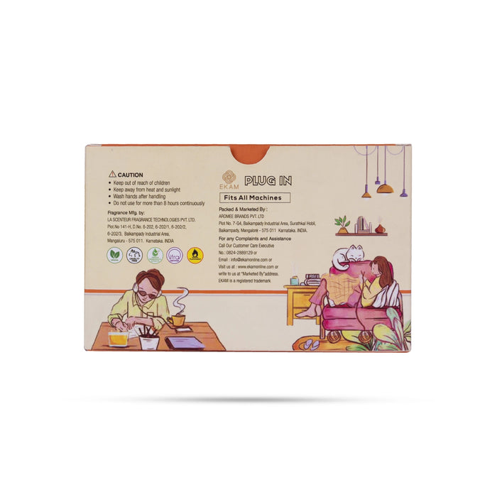 Ekam Air Freshener Oil | Pack Of 3/ Plug In Refill Oil/ Lemongrass/ Lavender/ Jasmine Perfumed Oil For Home - Room Freshener