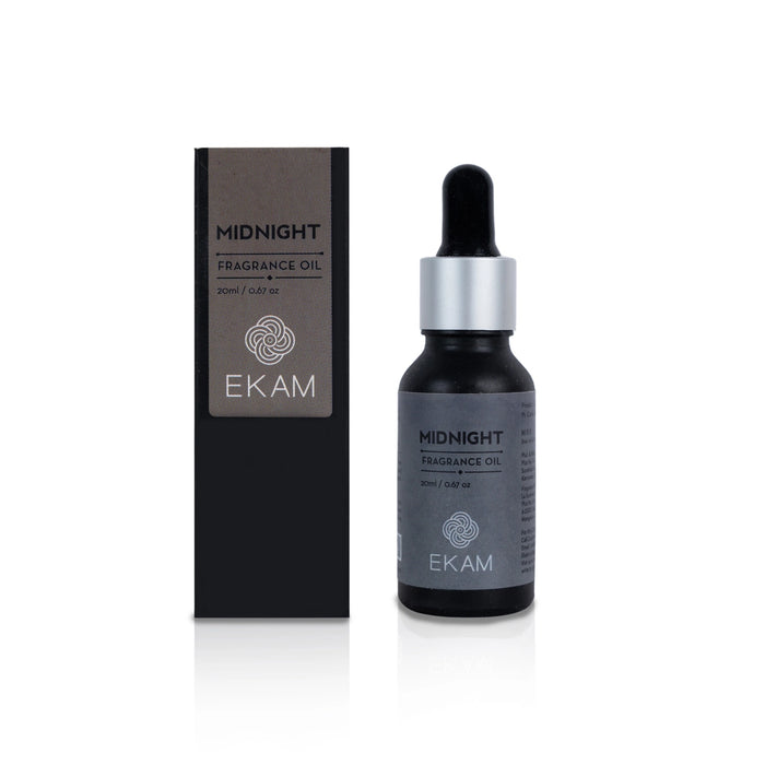 Ekam Fragrance Oil - 20 ml | Midnight Perfumed Oil/ Scented Oil/ Home Diffuser Oil For Long Lasting Room Aroma - Room Freshener