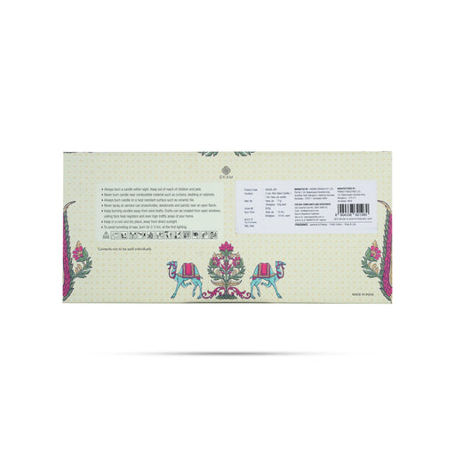 Home Fragrance Gift Set- 3 Pcs | Shot Glass Scented Candle Jar/ Jasmine&Freesia,Rose&Lily,Fresh Cotton For Relaxation - Candles