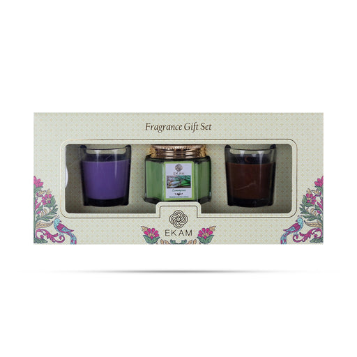 Shot Glass Candle Jar Set | Lavender & Sandalwood/Cedar & Mahogany/ Air Freshener Glass Candle For Fragrant Home - Candles