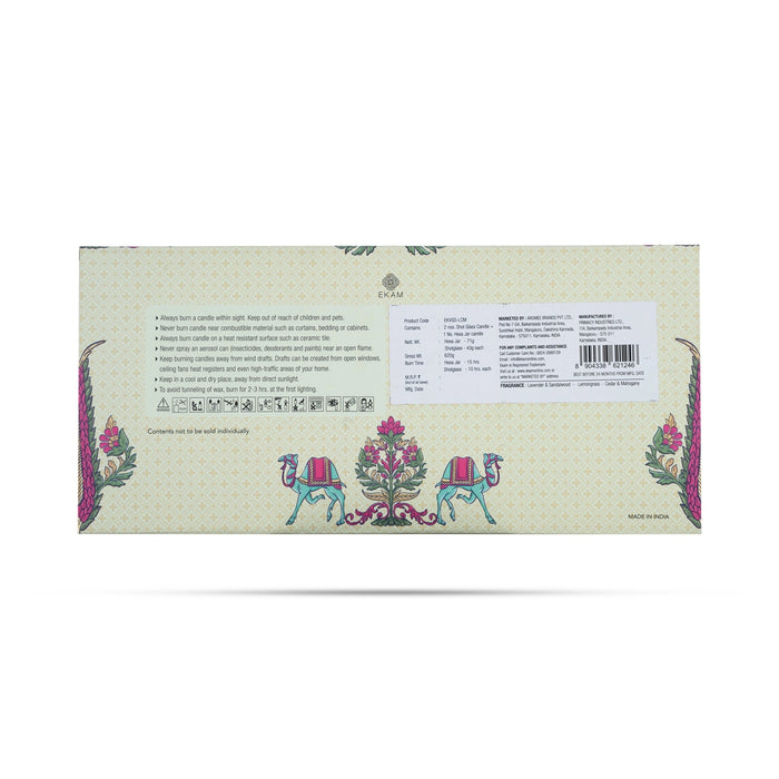 Shot Glass Candle Jar Set | Lavender & Sandalwood/Cedar & Mahogany/ Air Freshener Glass Candle For Fragrant Home - Candles