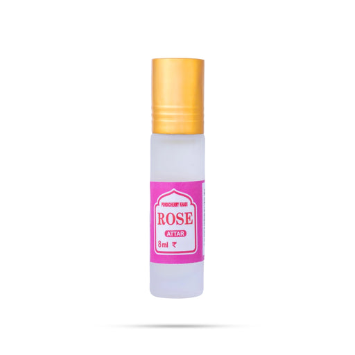 Rose Attar Perfume Roll On - 8 ml | Attar Fragrance/ Rose Roll On Fragrance Oil For Long Lasting Floral Aroma - Perfume