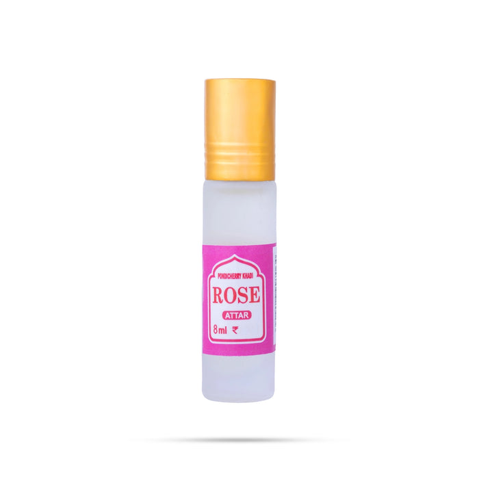 Rose Attar Perfume Roll On - 8 ml | Attar Fragrance/ Rose Roll On Fragrance Oil For Long Lasting Floral Aroma - Perfume