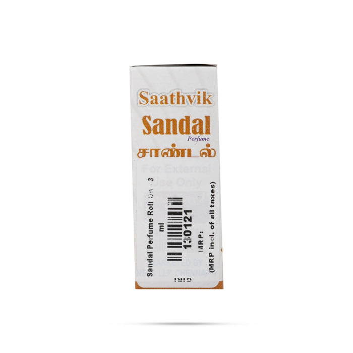 Saathvik Sandal Perfume Roll On - 3 ml | Saathvik Roll On Perfume Bottle - Perfume