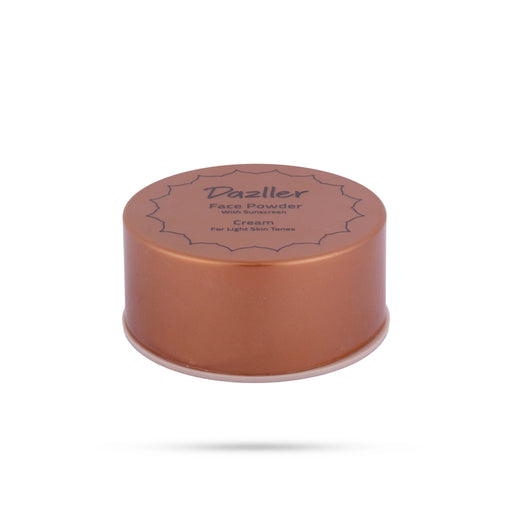 Dazller Face Powder With Sun Screen - Cream Tone - 30 Gms | Face Powder / Powder for Light Skin Tones - Cosmetics