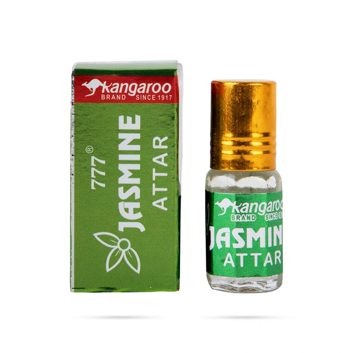 Kangaroo Jasmine Attar Perfume - 3 ml | Attar Fragrance Perfume Roll On/ Roll On Perfume Oil for Clothes - Perfume