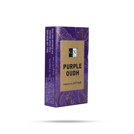 Kangaroo Purple Oudh Premium Attar Roll On - 6ml | Attar Fragrance / Roll On Oil For Long Lasting Floral Aroma - Perfume