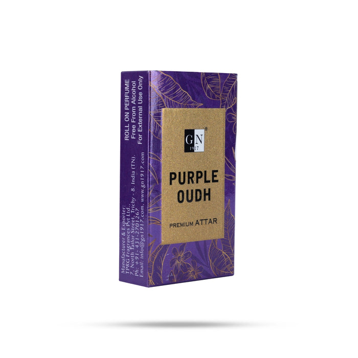 Kangaroo Purple Oudh Premium Attar Roll On - 6ml | Attar Fragrance / Roll On Oil For Long Lasting Floral Aroma - Perfume