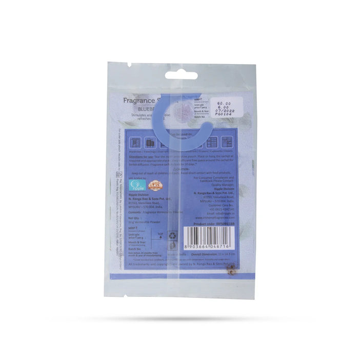 Iris Blueberry Fragrance Sachet | Rejuvenating, Stimulating - Room Freshener