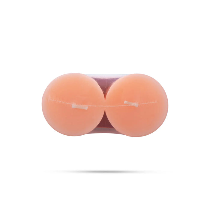 IN 8150 2 Pillar Candle - Peach Pomegranate - 330 Gms - Candles