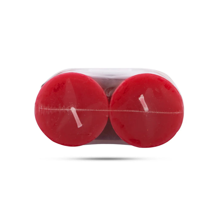 Iris Fragranced Pillar Candle - Damask Rose | 2 Pcs - Candles