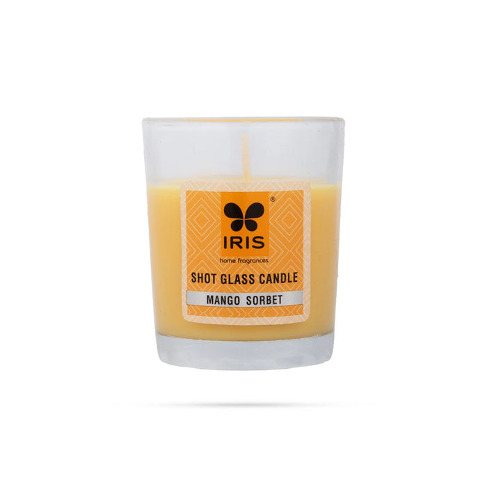 Iris Shot Glass Candle - Mango Sorbet | 40 Gms