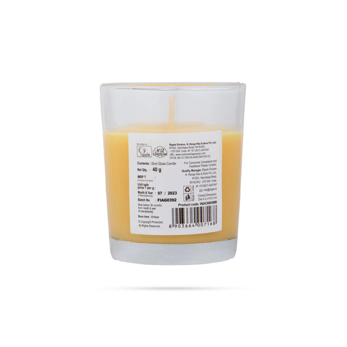 Iris Shot Glass Candle - Mango Sorbet | 40 Gms
