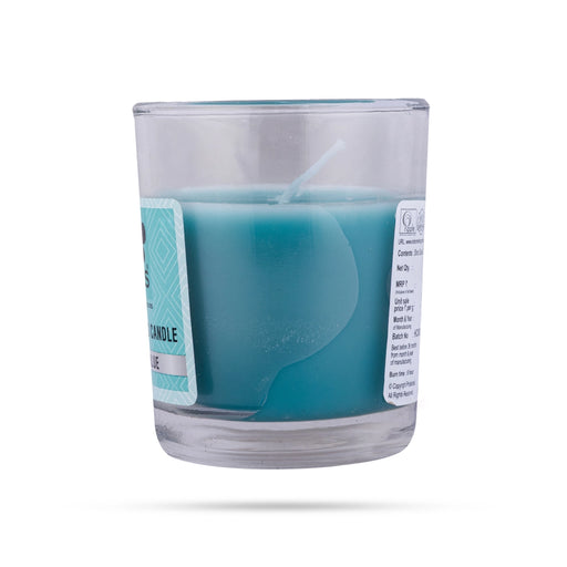 Cool Blue Fragrance Candle - 40 Gms | Iris Home Fragrances Shot Glass Candle for Home Decoratio - Candles