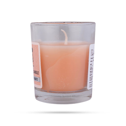 Peach Pomegranate Fragrance Candle - 40 Gms | Iris Home Fragrances Shot Glass Candle for Home Decoration - Candles