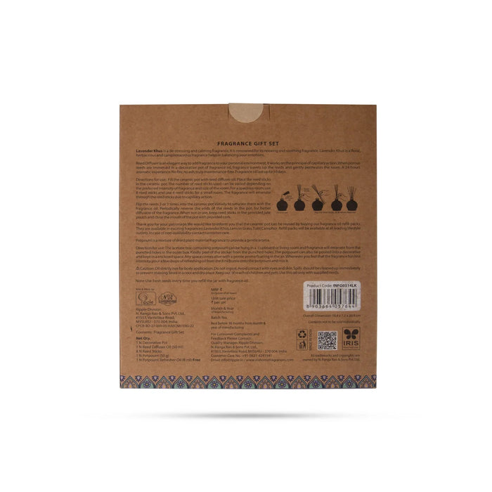 Iris Amogha Lavender Khus Fragrance Gift Set - Room Freshener