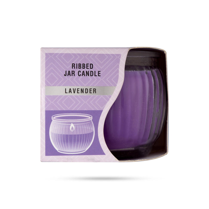 Scented Candle Jar- 110 Gms | Glass Candle/ Lavender Home Fragrances/ Room Freshener Candle For Soothing Aroma