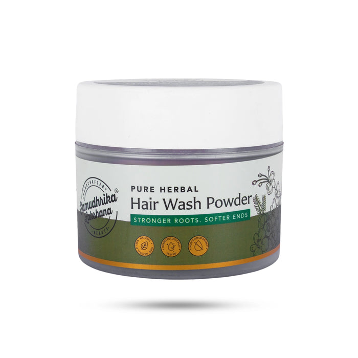 Samudhrika Lakshana Hair Wash Powder - 100g | Herbal Hair Cleanser/ Natural Shampoo Powder for Healthy Hair Care