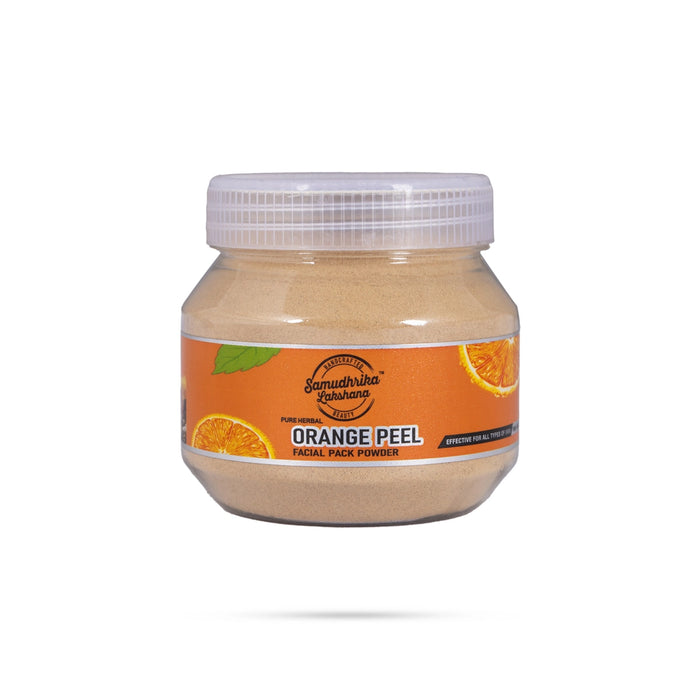 Samudhrika Lakshana Pure Herbal Orange Peel Facial Pack Powder - 90 Gms | Herbal Face Pack/ Orange Face Mask - Skin Care