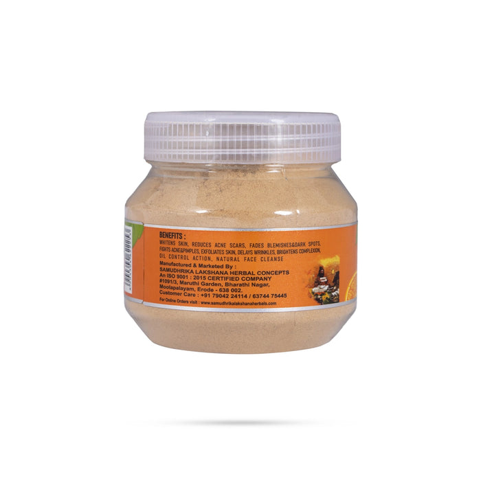 Samudhrika Lakshana Pure Herbal Orange Peel Facial Pack Powder - 90 Gms | Herbal Face Pack/ Orange Face Mask - Skin Care
