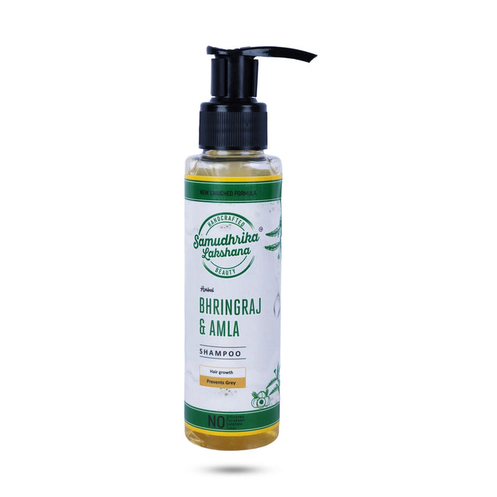Bhringraj & Amla Shampoo - 120 ml | Herbal Hair Cleanser / Nourishing Shampoo for Healthy Hair Care